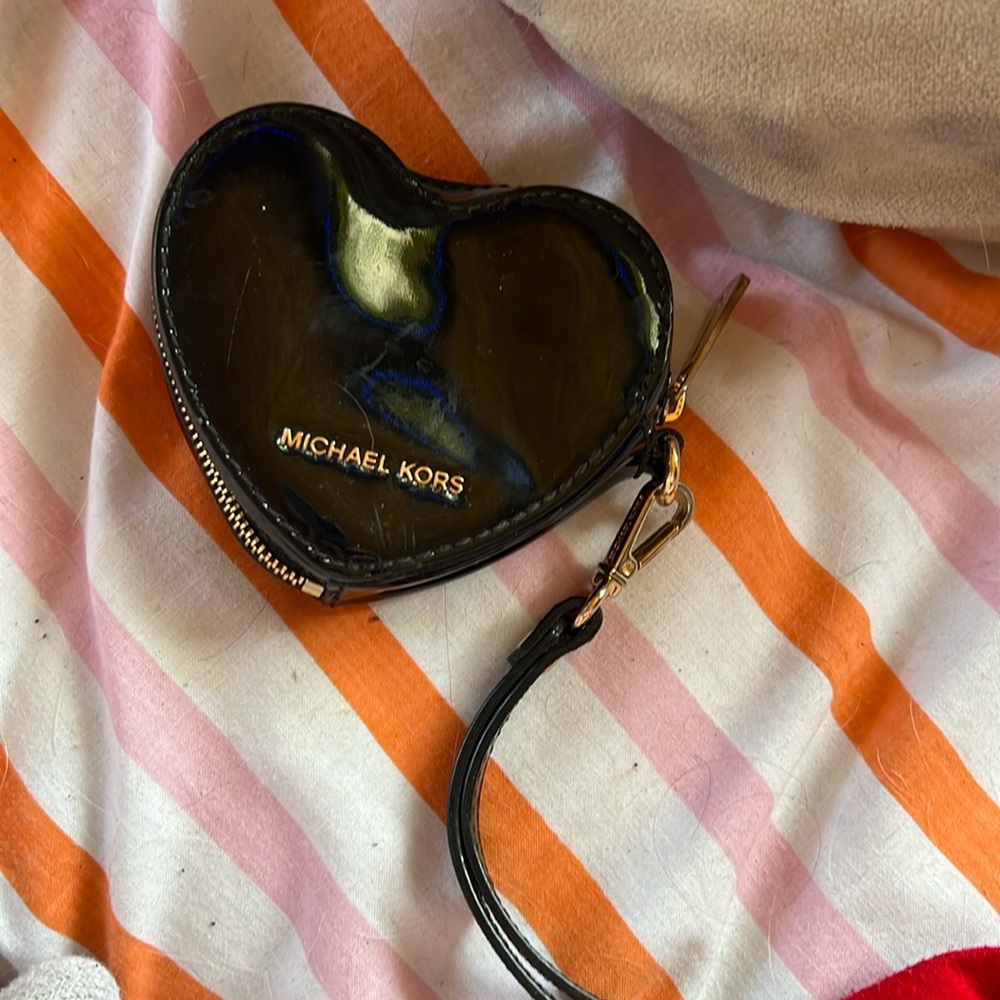Michael Kors heart coin purse